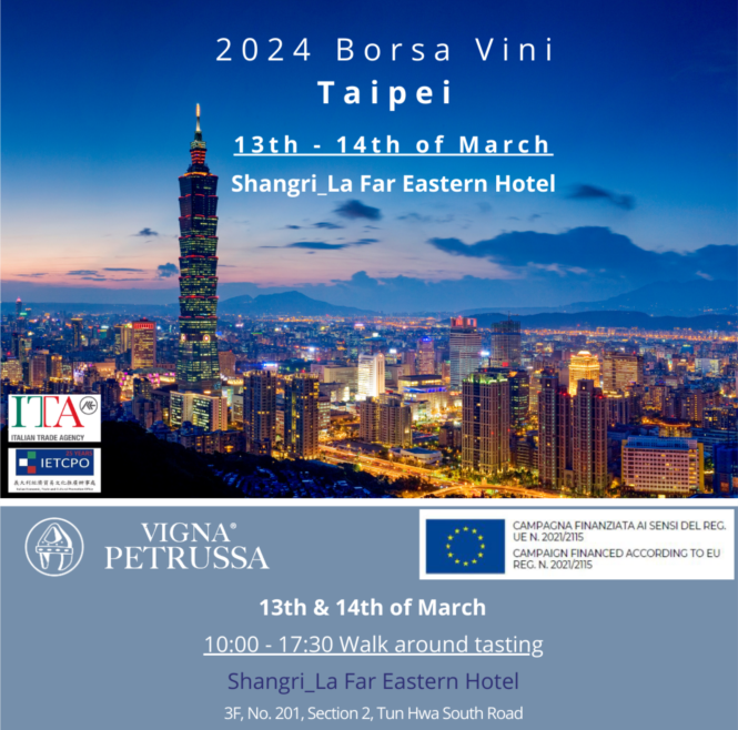 Borsa Vini Taiwan - Taipei 13-14 marzo 2024