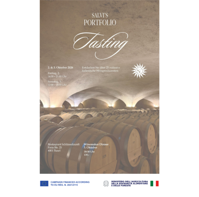 Portfolio tasting Basilea, 2-3 ottobre 2026
